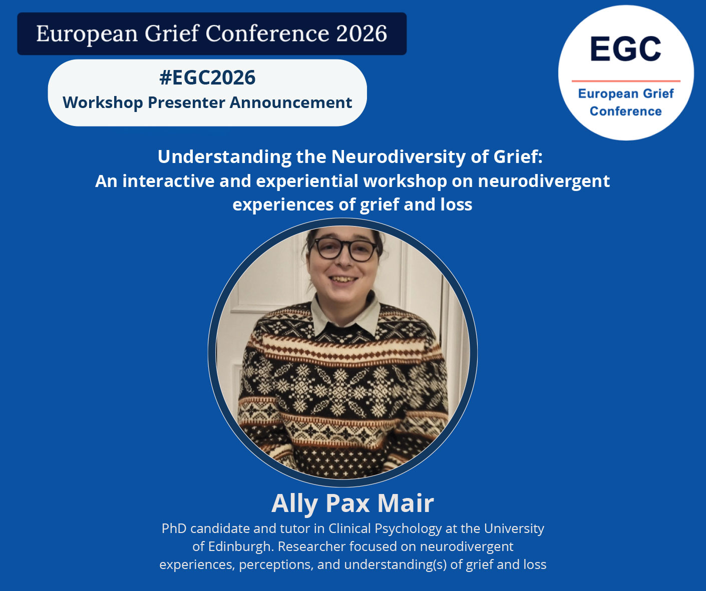 EGC 2026 Workshop Presenter Ally 1